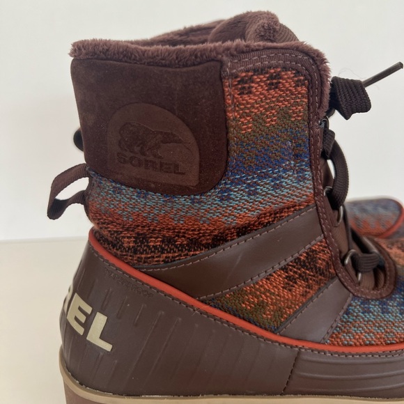 Sorel Tivoli II Aztec Blanket Tobacco Brown Women's Winter Boots, size8 - Picture 3 of 12